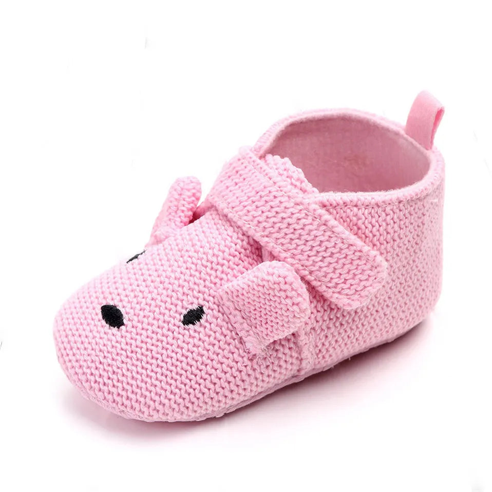 Toddler Newborn Baby Boys Girls Animal Crib Shoes Infant Cartoon Soft Sole Shoes