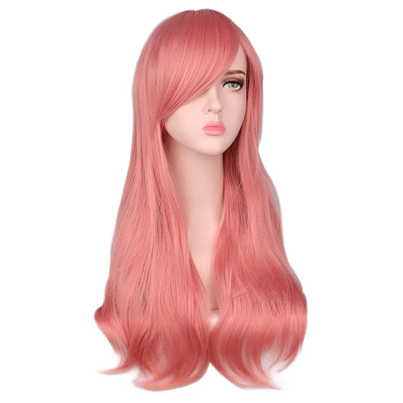 Women Long Wavy Wig Synthetic Hair Wigs