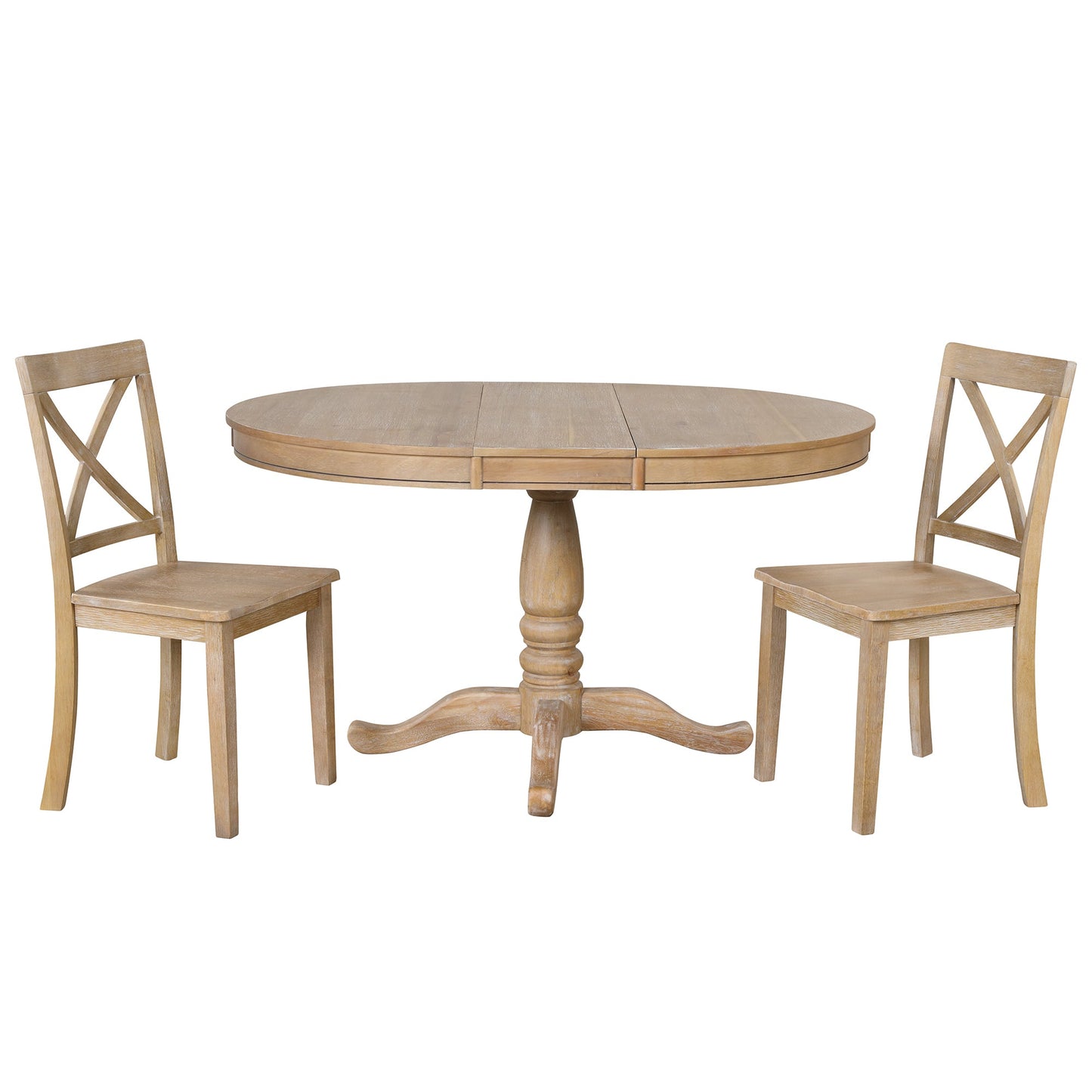 Modern Dining Table Set for 4,Round Table and 4 Kitchen Room Chairs