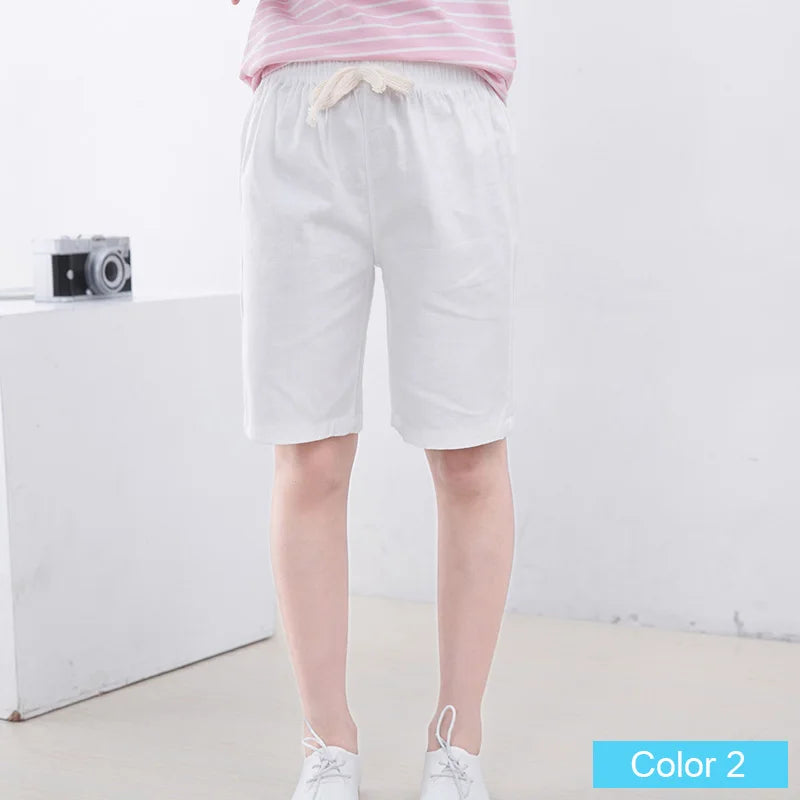 SheeCute  Girls Boys Candy Color Casual Cotton Beach Shorts 3-11y SC1104