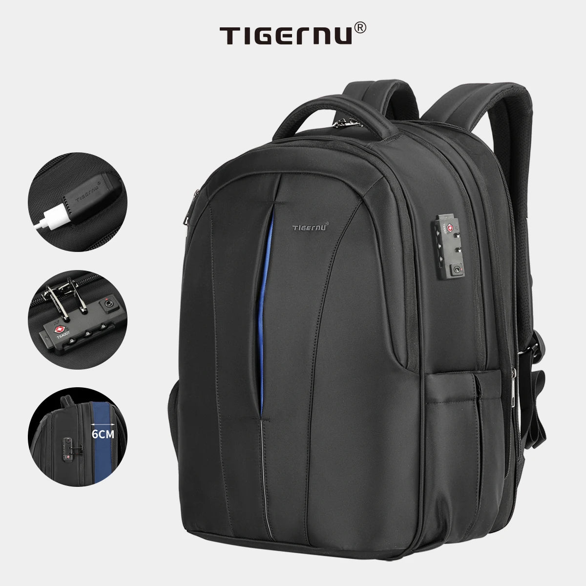 Travel Backpack 14-15.6-17'' Laptop Backpack for Men TSA Anti Theft Backpack