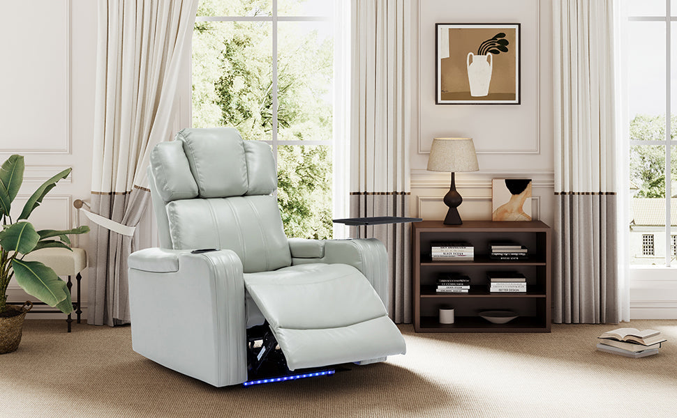 PU Leather Power Recliner Individual Seat Home Theater Recliner