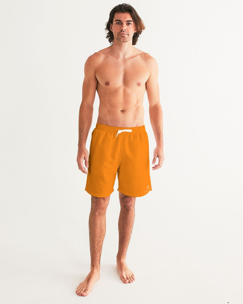 Tangy-Orange 7" Classic Men Swim Trunk