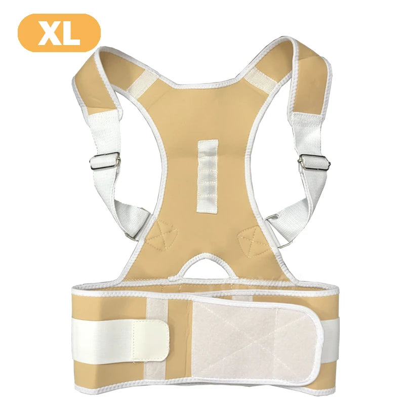 Posture Corrector Magnetic Therapy Brace Shoulder BackSupport Belt for Men Women