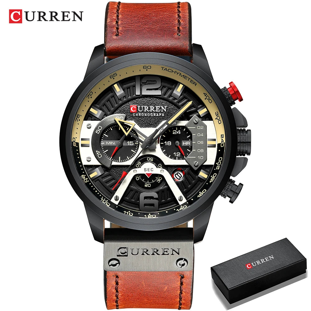 Sport Waterproof Man Watches Military Fashion Stainless Steel Wristwatch Clock