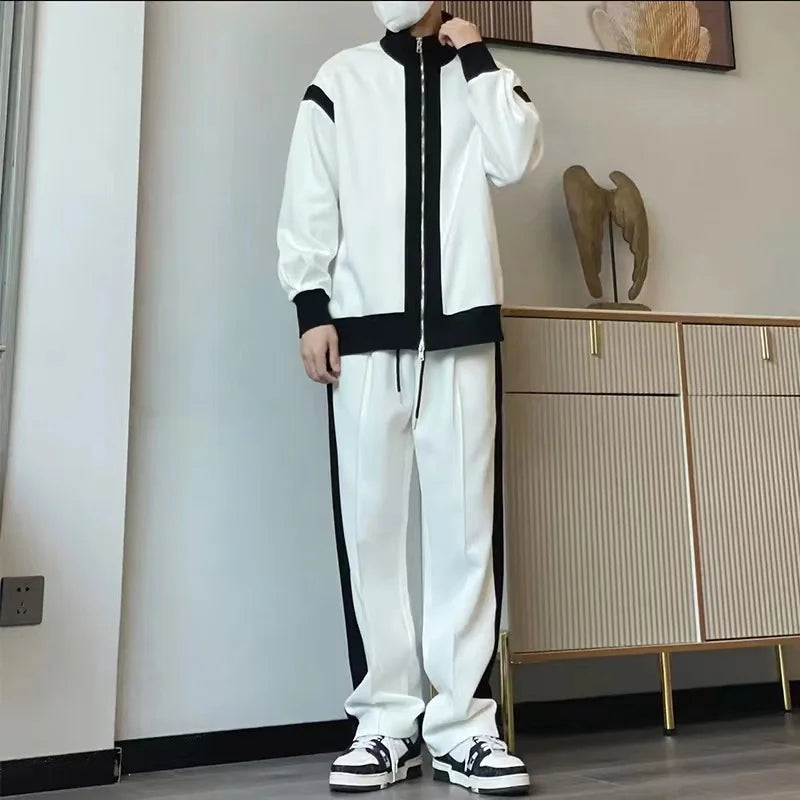 Training Jogging Wear Two Piece Set Track Suit Plain Sweatsuit for Men