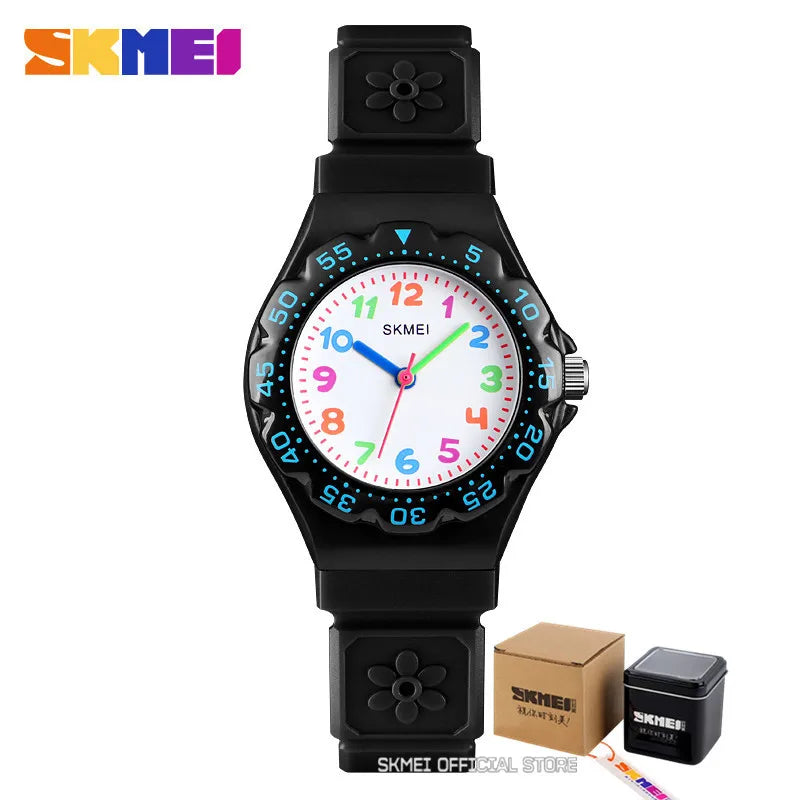 SKMEI NEW Kids  Outdoor Sports Waterproof PU Wristband Quartz Children Watches