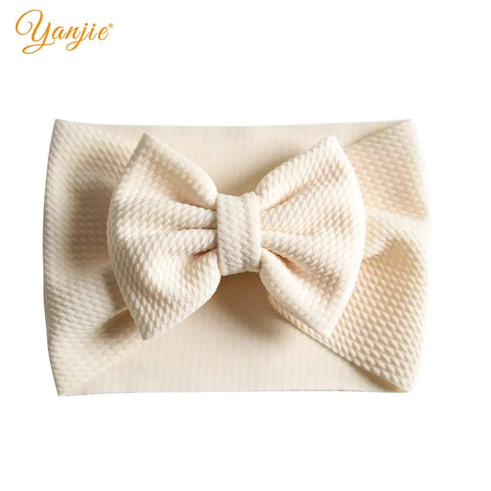 New Turban Fashion 5'' Hair Bows Headband for Kids Headwrap