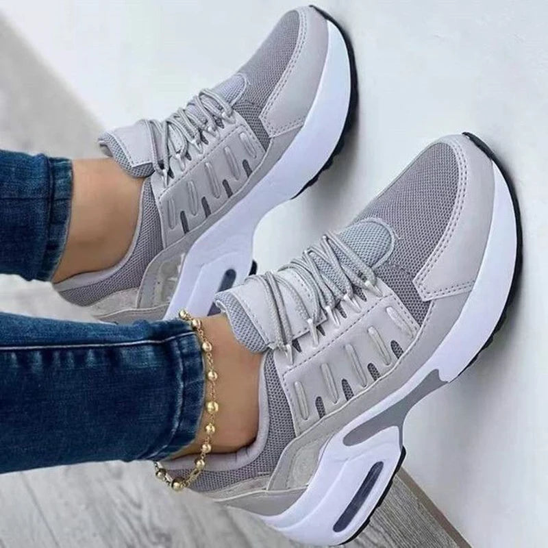 Trend Walking Style Breathable Mesh Ladies Casual Shoes