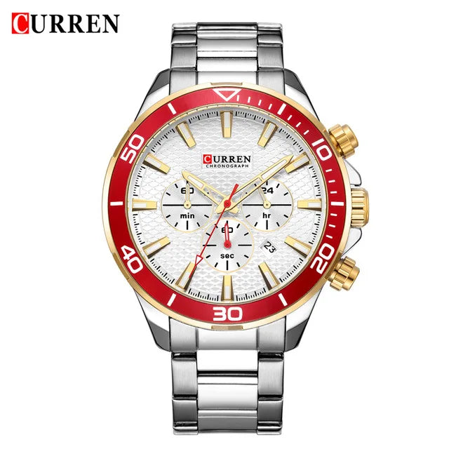 Men's Watch Waterproof Steel Strap Business Watches Men Wrist Montre Homme