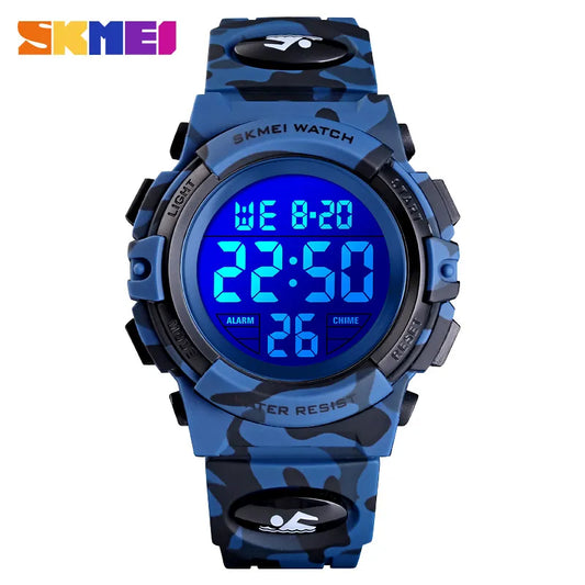 SKMEI Military Kids Sport Watches 50M Waterproof Electronic Wristwatch