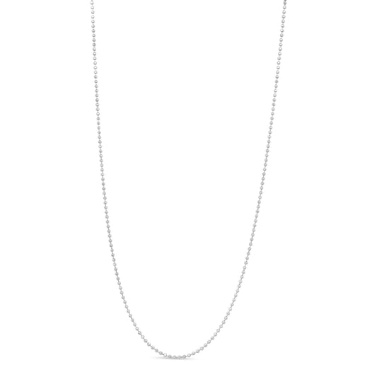 Slim and Dainty Unisex 18" Inch Ball Bead Chain Necklace