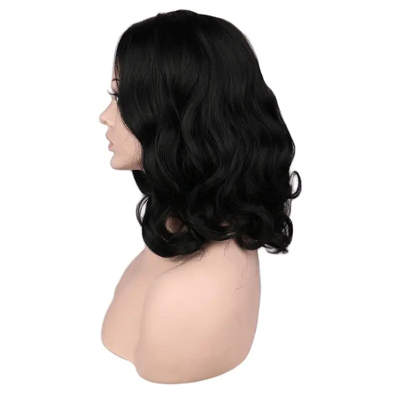 Short Curly Wig for Black Women Natural Black heat Resistant Synthetic Hair Wigs