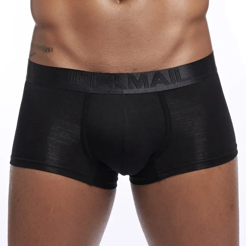 Mens Underwear Boxers Boxershorts Men Elastic Waist Male Panties