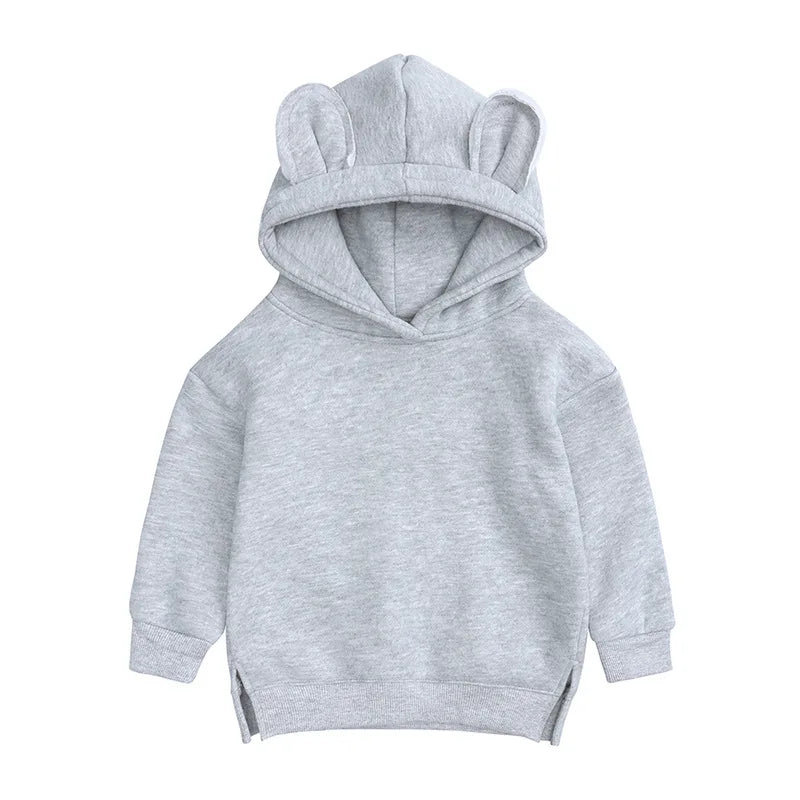 Toddler Baby Kids Boy Girl Hooded Cartoon Ear Hoodie Sweatshirt