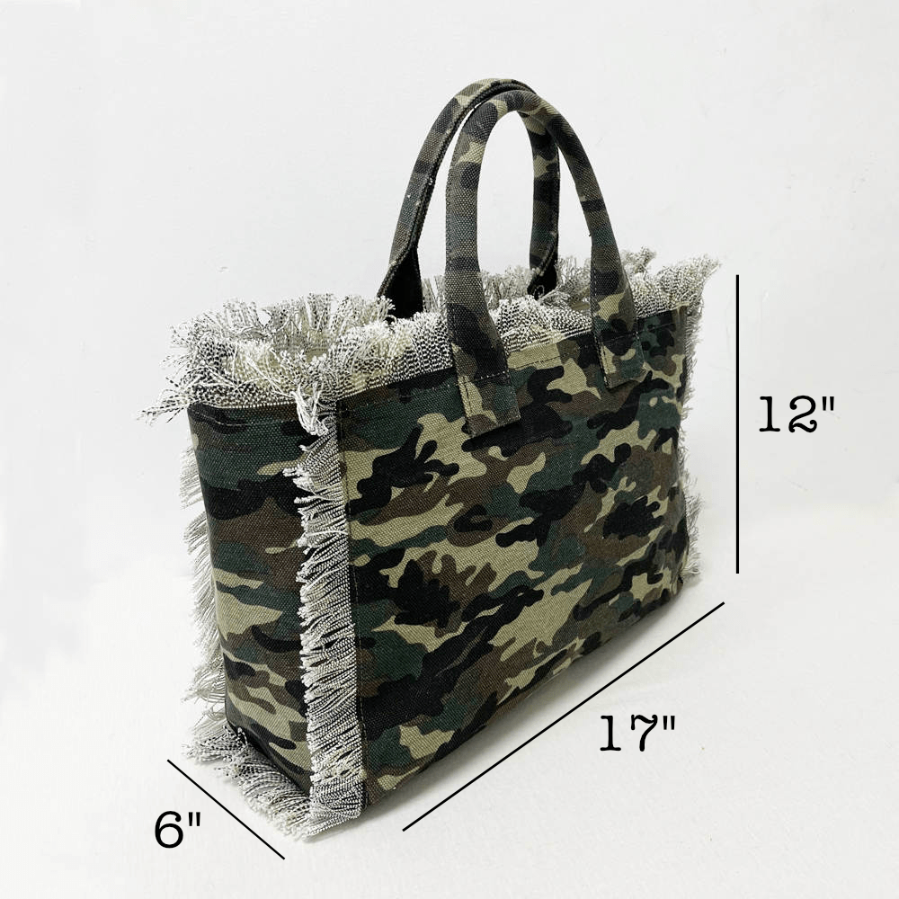 Presley Fray Canvas Tote