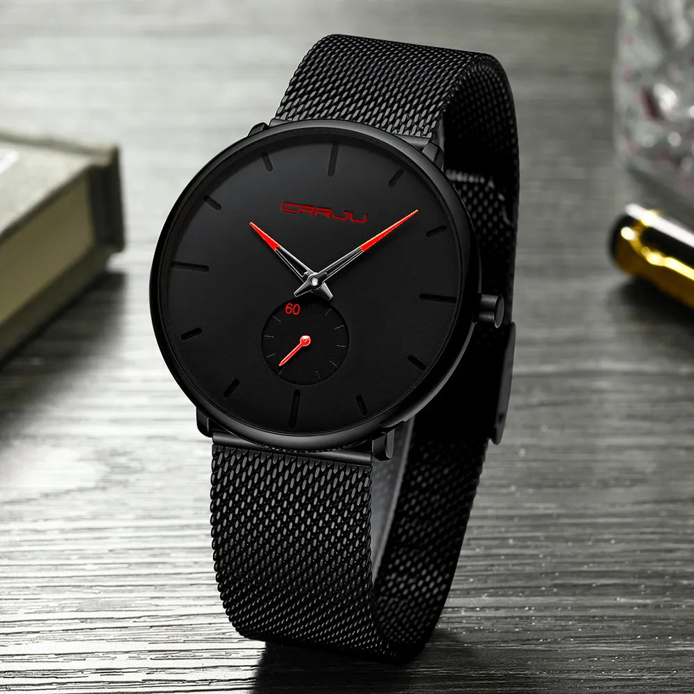 Unisex Ultra Thin Wristwatch Relojes Para Hombre