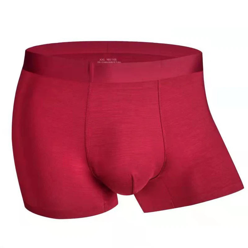 Very Thin Men's Underwear Nylon Ice Silk Boxers Double Bagged Boxers