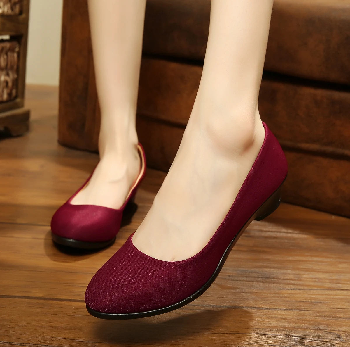 Women Ballet Shoes Women Wedges Shoes for Work Cloth Sweet Loafers