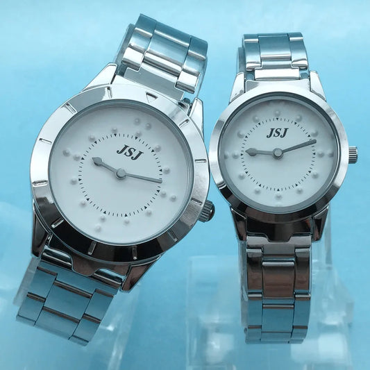 Stainless Steel Tactile Watch for Blind People or the Elderly Battery Operated