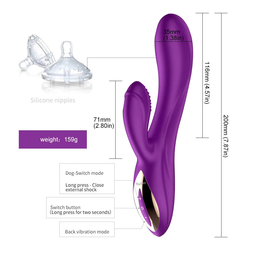 Rabbit Vibrator 10 Speed G Spot Dildo Vibrator