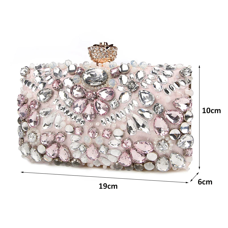 Women's Evening Clutch Bag Rhinestone Clutch Purse