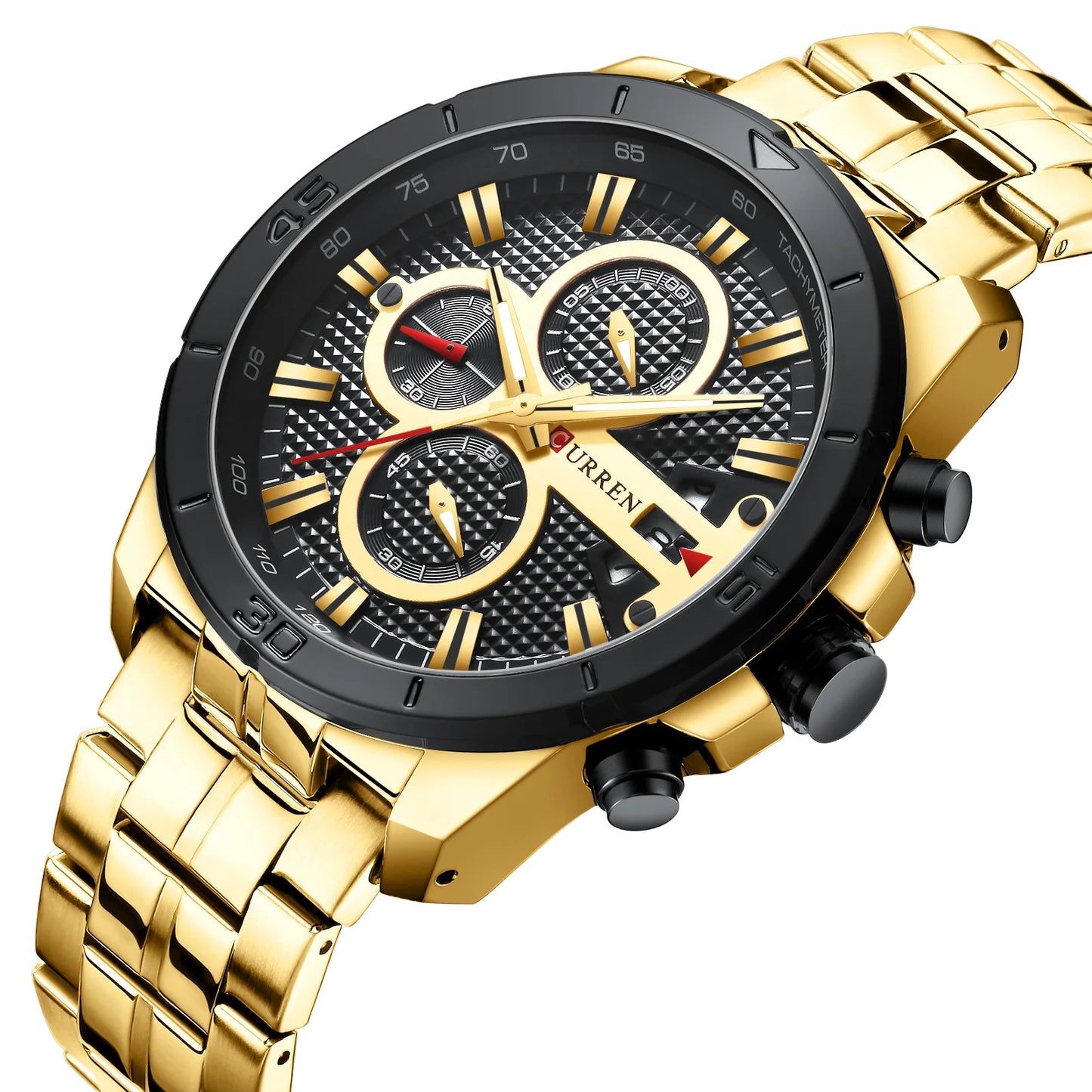 Stainless Steel Waterproof Watches Men's Luxury Men Wrist Quartz Wristwatches