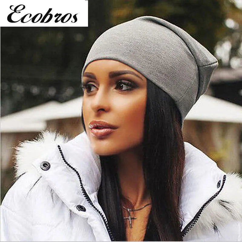 Warm Hats for Women Casual Stacking Knitted Bonnet Caps