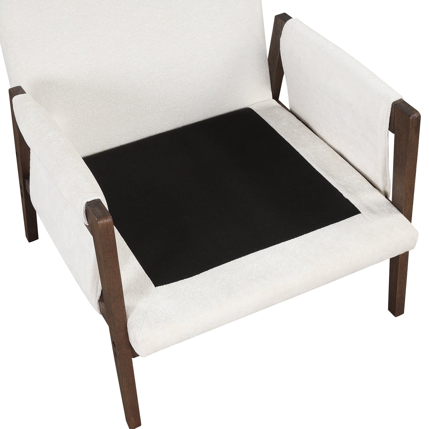 Velvet Accent Chair,Leisure Chair With Solid Wood and Thick Seat Cushion