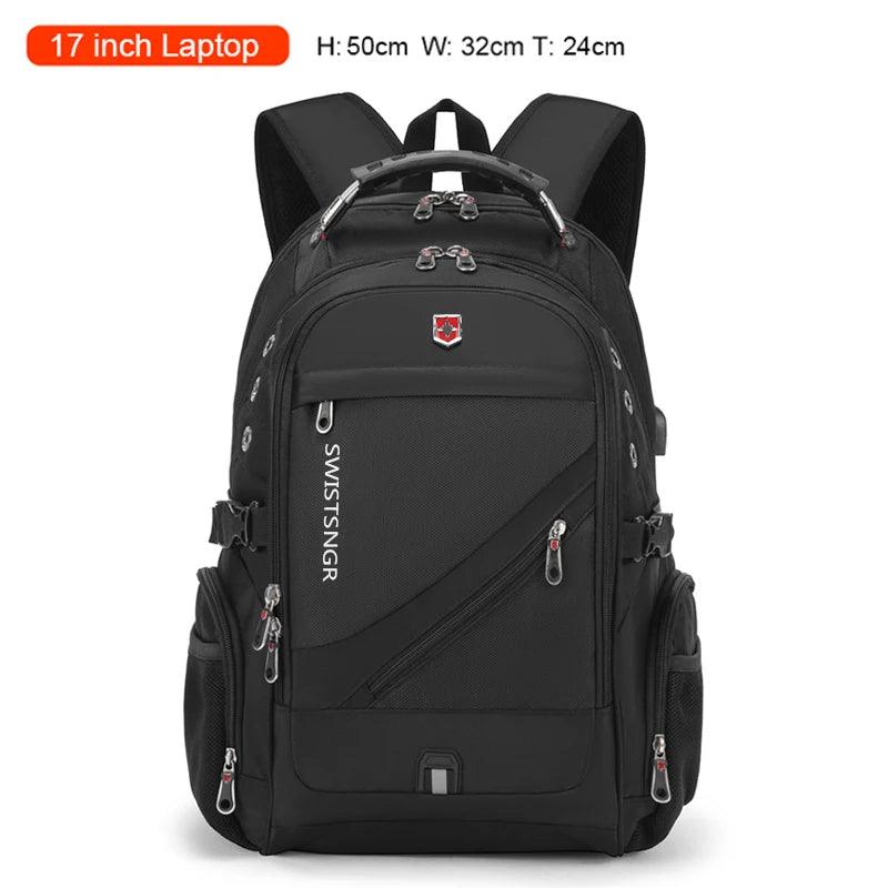 Waterproof 17/20 Inch Laptop Backpack Men Airplane Travel Backpack