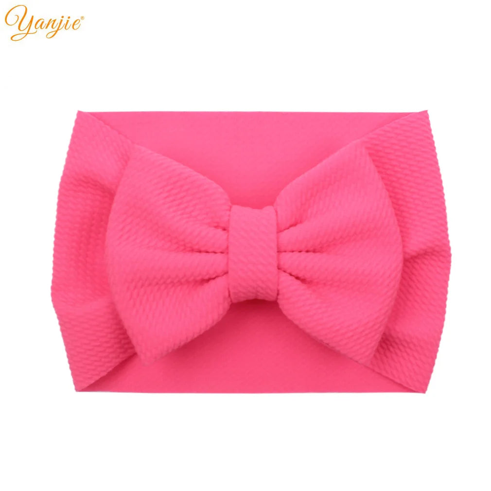 New Turban Fashion 5'' Hair Bows Headband for Kids Headwrap