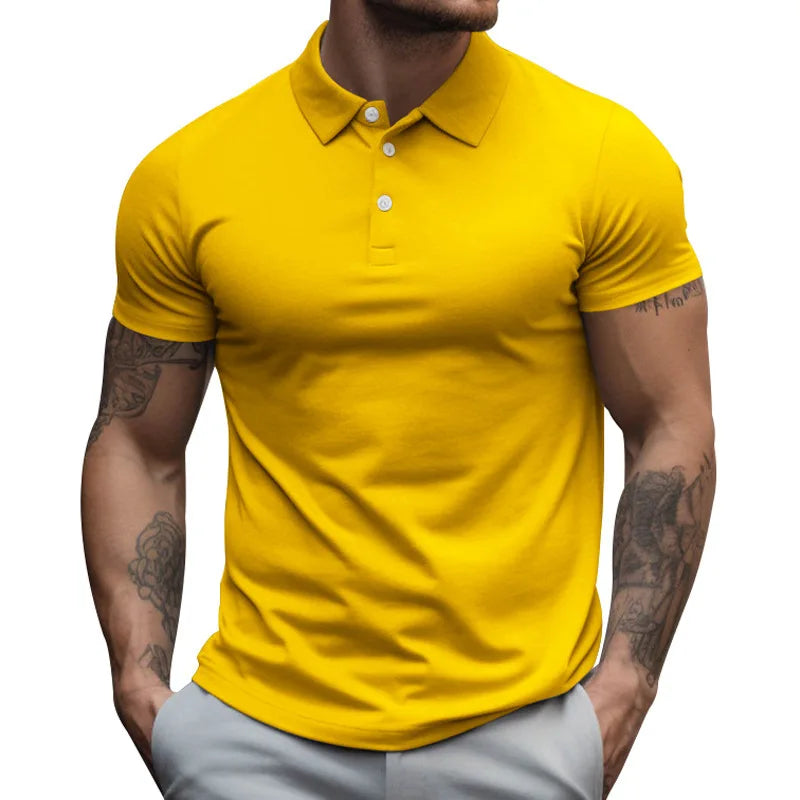 Polo Shirt Men's Short Sleeved New Trend T-Shirt Men's Summer Thin Style Trendy