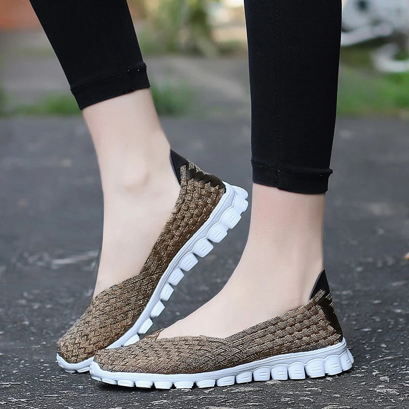 Women Shoes Summer Casual Flats Breathable Female Sneakers