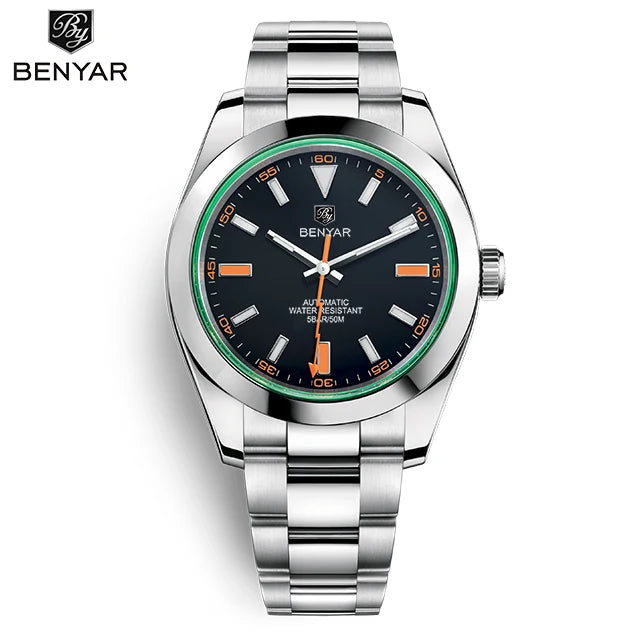 Mens Mechanical Automatic Watch Sport Stainless Steel Watch