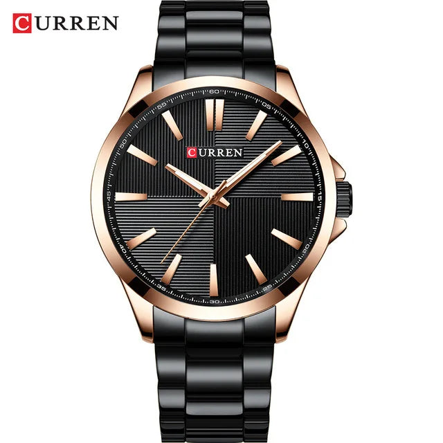 Sport Waterproof Quartz Watches Men Business Clock Stainless Steel Wristwatches