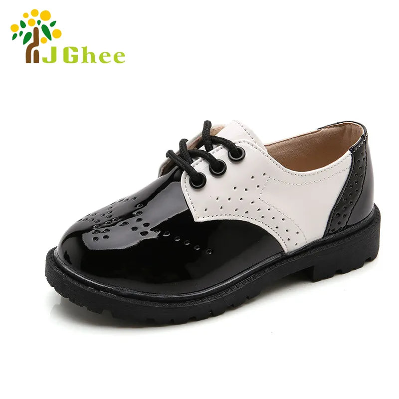 Shoes for Boys Girls British Style Children's Casual Sneakers Leather