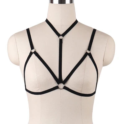 Women Body Harness Bra Fetish Chest Bondage Lingerie Erotic Cage Bra