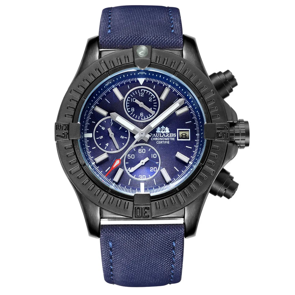 Waterproof Mechanical Wristwatches Sports Chronograph Men Automatic Watch