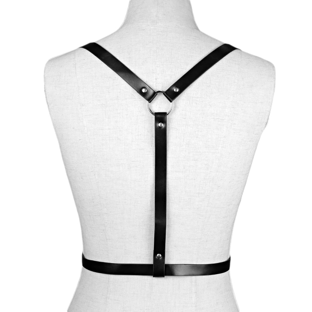 Sexy Body Garters Leather Harness Belts Erotica Pastel Goth Bondage Punk