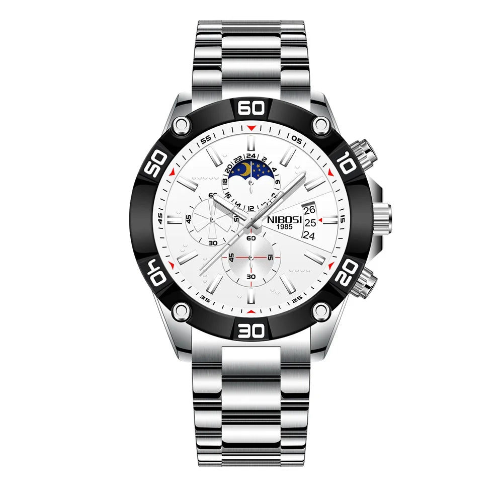 Sport Watches Luxury Quartz Stainless Steel Watch