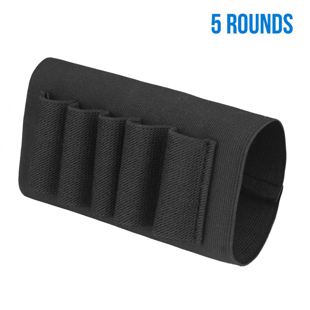 Tactical Ammo Pouch Cartridge Holder Rifle Bullet Holster Butt Stock Shell Pouch