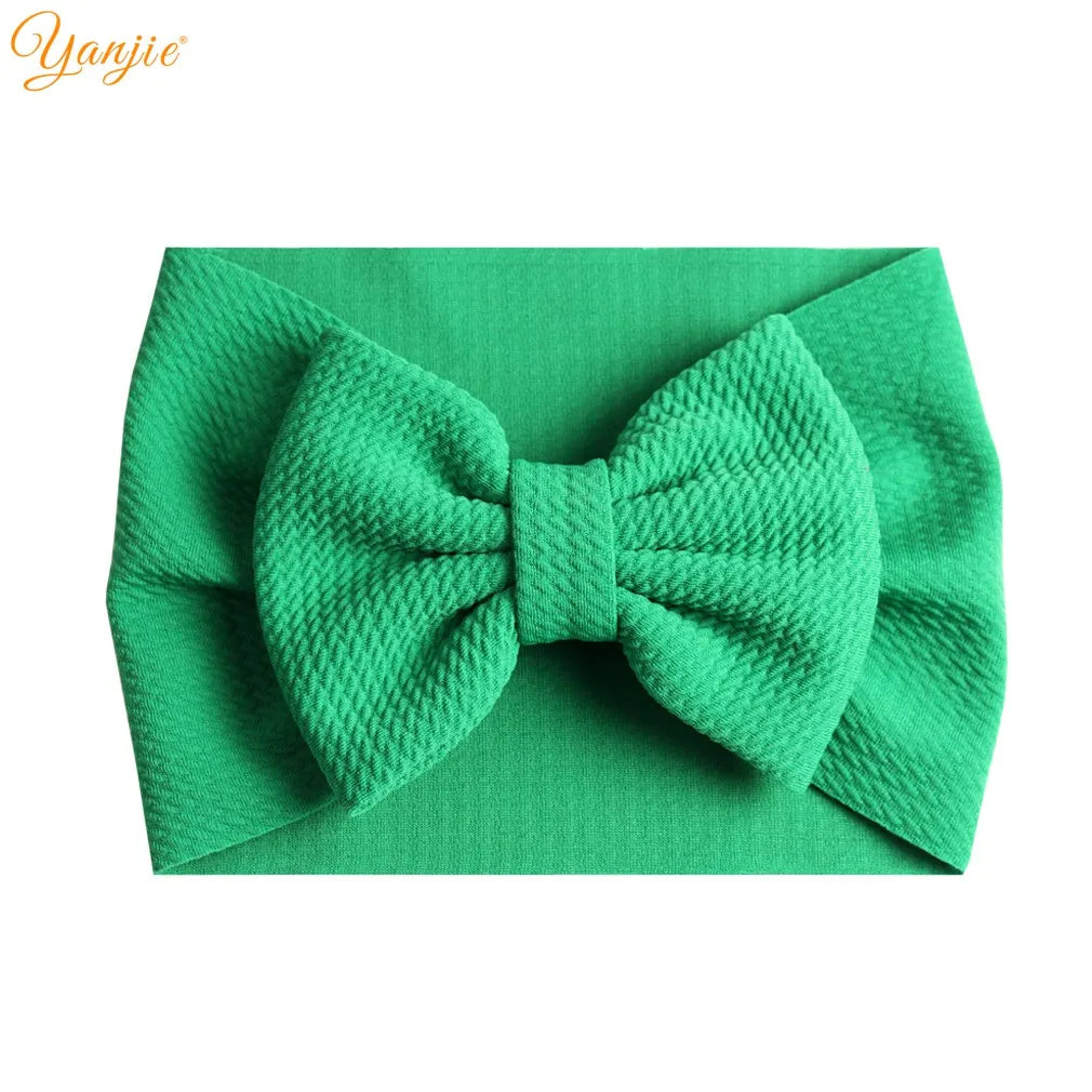 New Turban Fashion 5'' Hair Bows Headband for Kids Headwrap