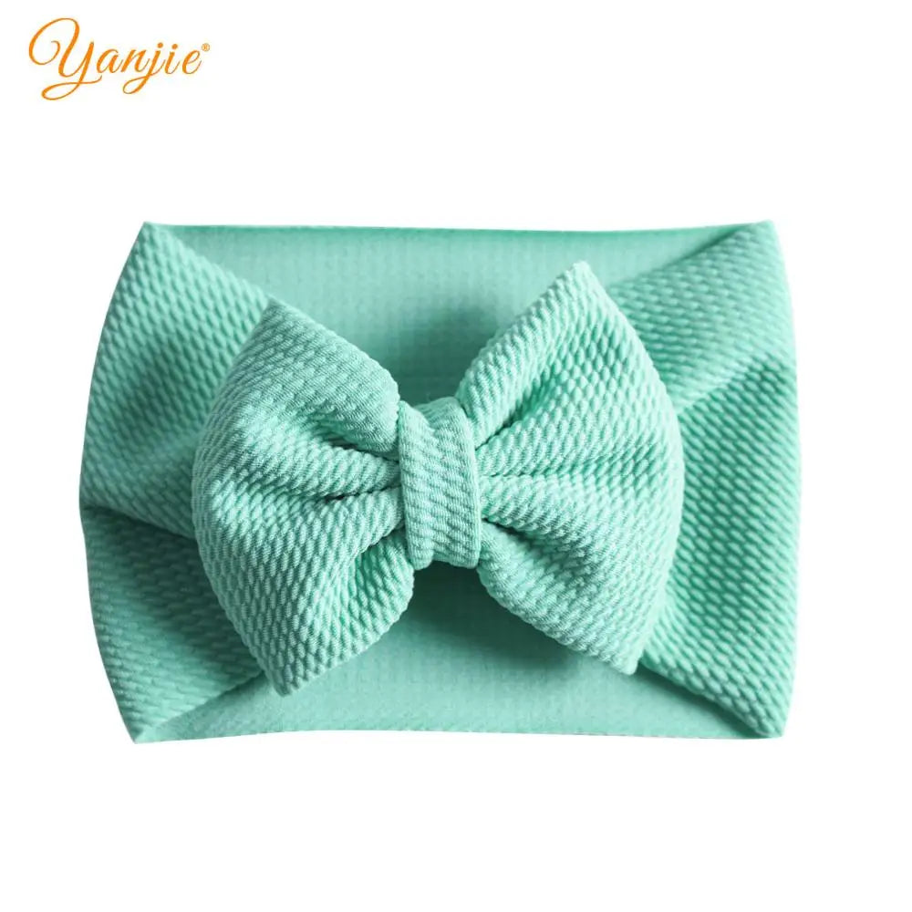 New Turban Fashion 5'' Hair Bows Headband for Kids Headwrap