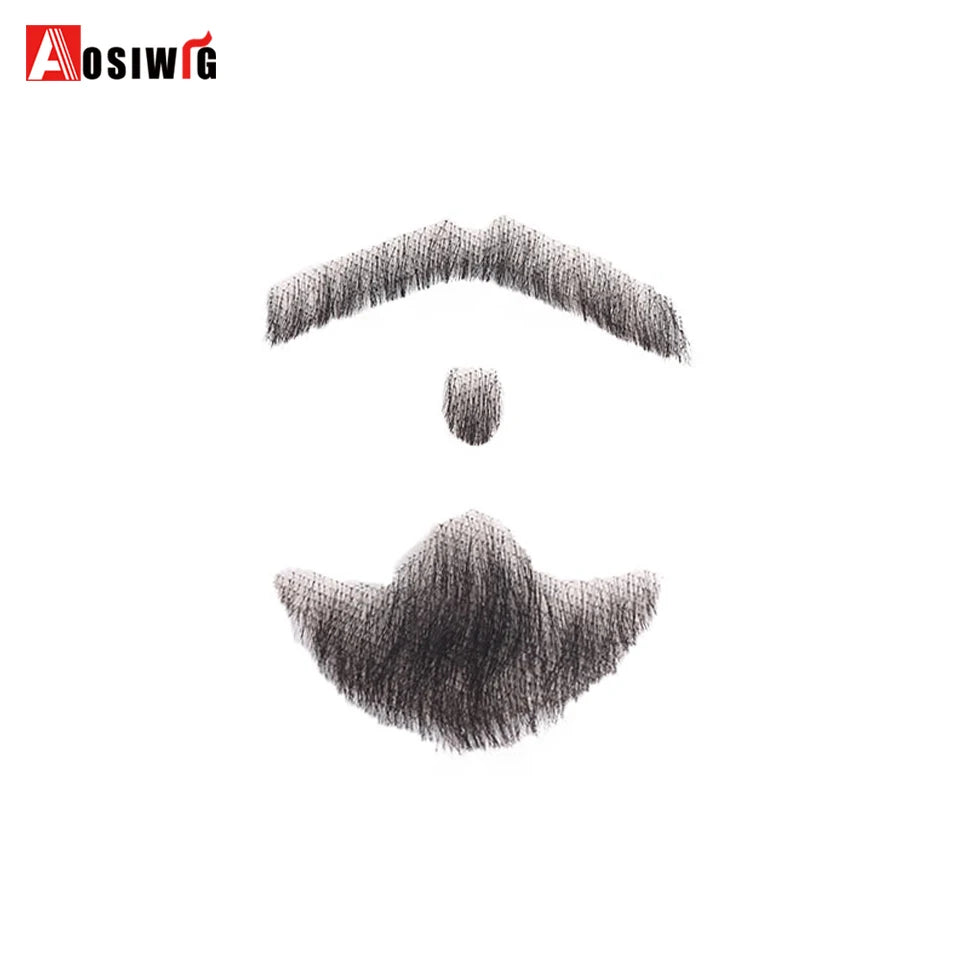 Weave Fake Beard Man Mustache Makeup Makeup Synthetic