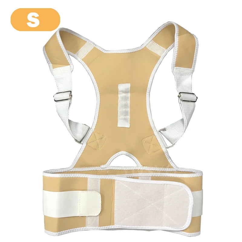 Posture Corrector Magnetic Therapy Brace Shoulder BackSupport Belt for Men Women