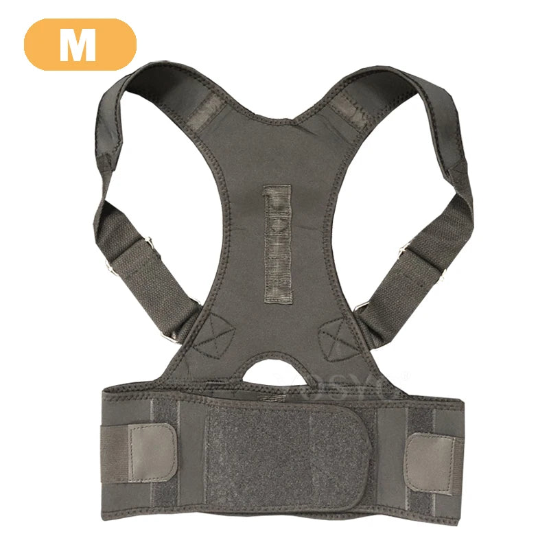 Posture Corrector Magnetic Therapy Brace Shoulder BackSupport Belt for Men Women