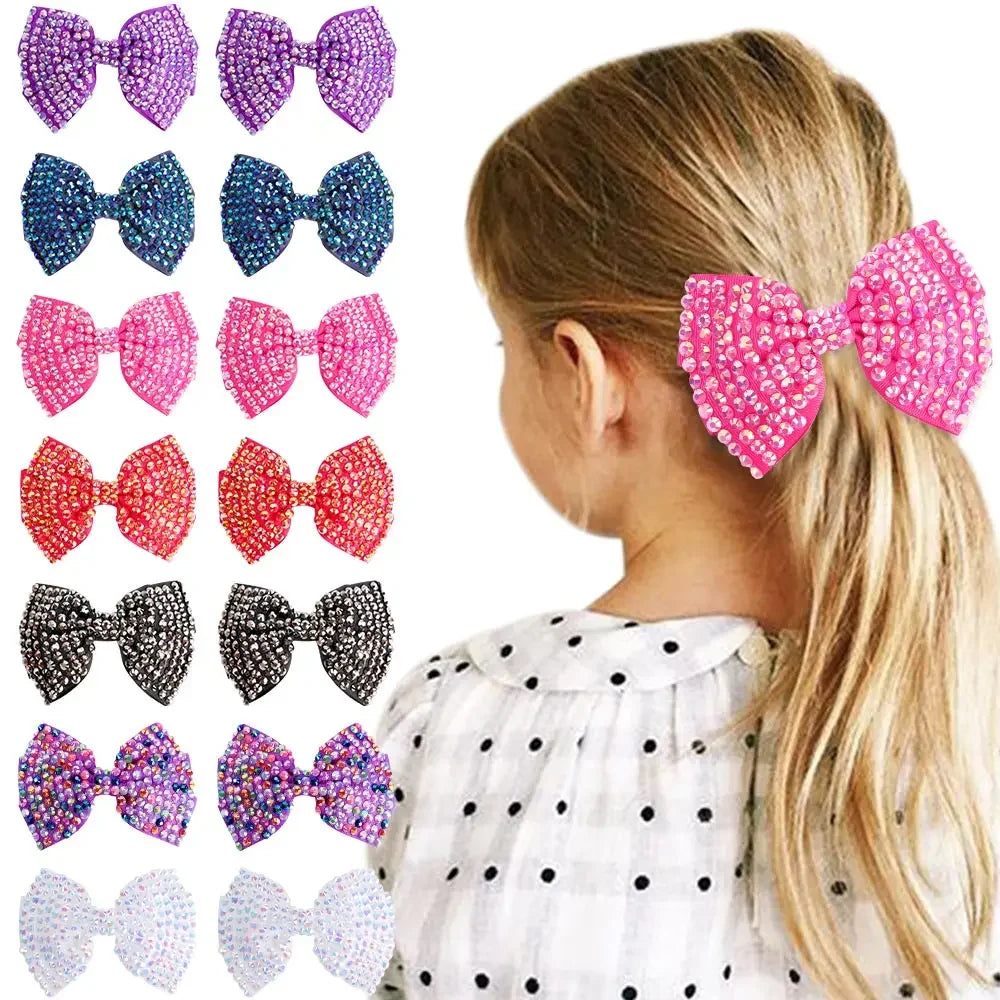 White Pearl Hair Bows With Hair Clips for Girls Hairpins Hair Accessories