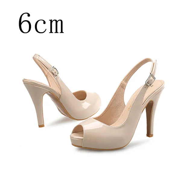 Women High Heels Party Platform Shoes Fish Mouth Spring Pumps Shoes