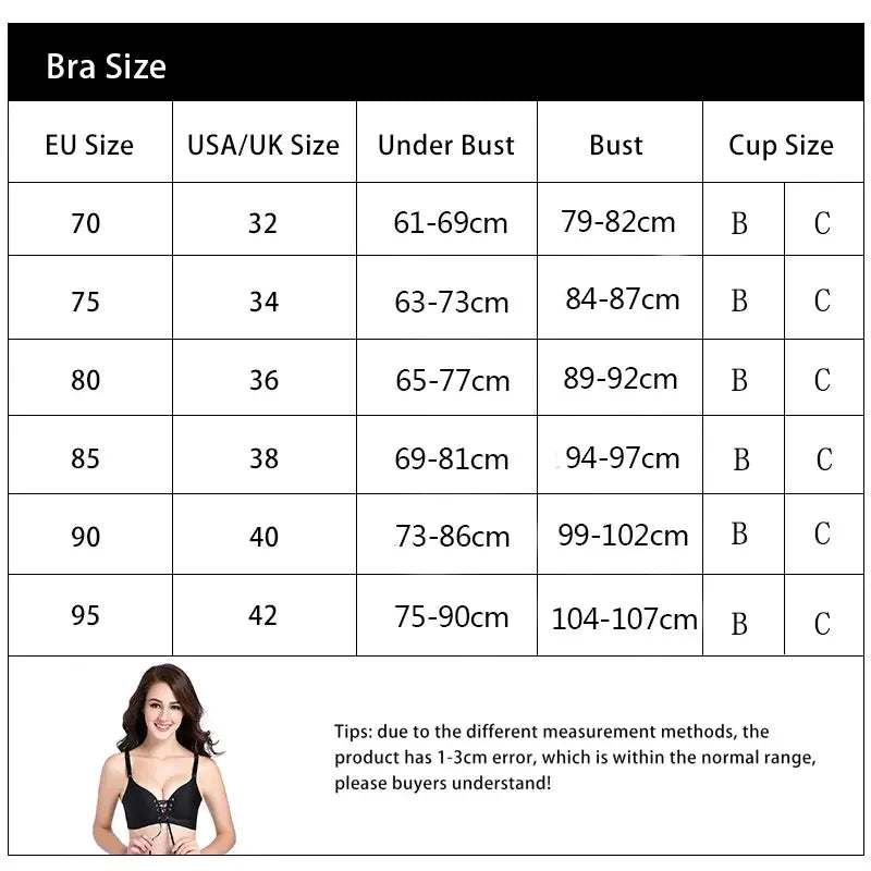 Seamless Sexy Bras for Women Fashion Push Up Bra Wire Free