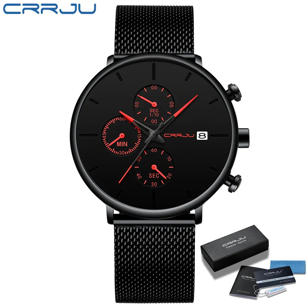 Mens Watches Luxury Sport Wrist Watch Unique Design Stainless Steel watch